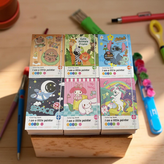 38 in 1 Kids Colouring Book Set