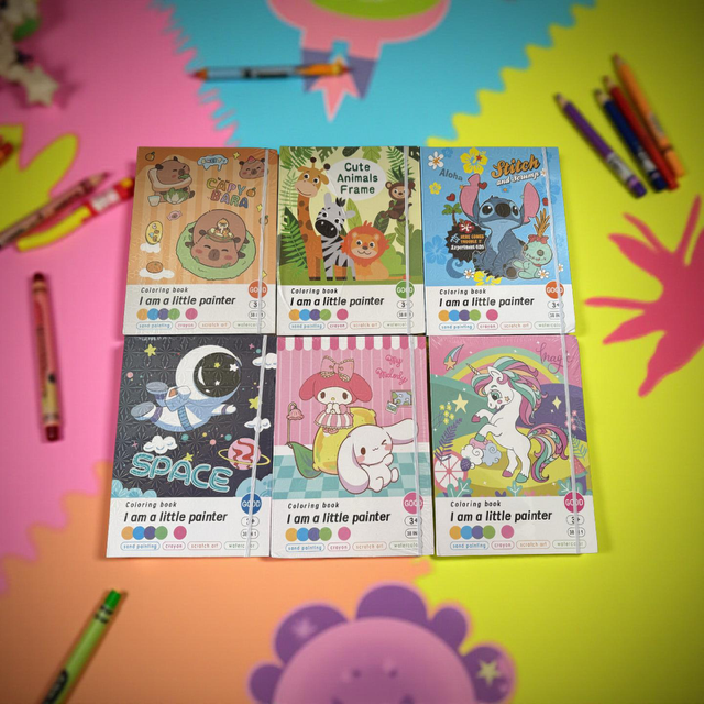 38 in 1 Kids Colouring Book Set