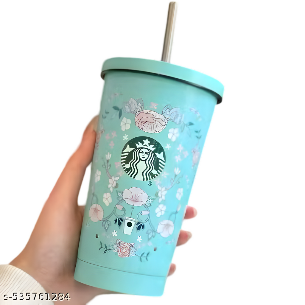 Starbucks Floral Mint Limited-Edition Stainless Steel Tumbler – 550 mL
